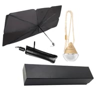 هدية سيارة مميزة : مظلة السيارة قابلة للطي ومعطر ج...