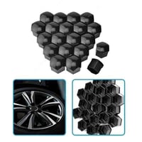 غطاء مسامير جنوط كابرس 20 قطعة/أسود-نيكل