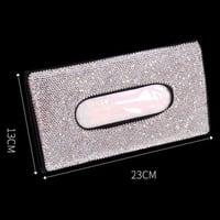 حامل مناديل سيارة من الجلد الصناعي الفاخر | لون فض...