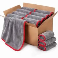 كرتون 12 حبة مناشف سحب وتجفيف سيارات مايكروفايبر 6...