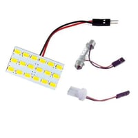 لمبة سقف سيارة- 18 ليد-لون كريمي