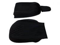 تلبيسة مراتب قماش لون اسود مطرز بالاحمر