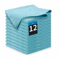 12 مناشف سيارات مايكروفايبر متعددة الاستخدامات: تن...