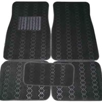 فرشاة ارضية للسيارات قماش -لون أسود ثقيل (5 قطع)