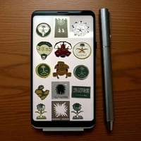 ملصقات حديد للجوال والسيارة متنوعة