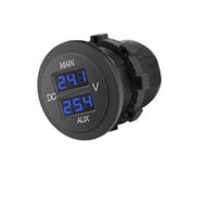 قارئ مزدوج للبطارية ودرجة الحرارة يعمل بجهد 12/24...