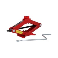 رافعة سيارة يدوية جاك مقص باللون الاحمر 1 طن