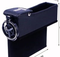 2 قطعة حامل اكواب و منظم مقعد السيارة من الجلد من...