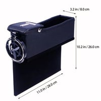 2 قطعة حامل اكواب و منظم مقعد السيارة من الجلد من...