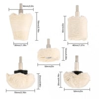 مجموعة بفرات قطن وريش التلميع-5 قطع