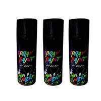3 علب -بخاخ بوية سيارات لون اسود مطفي 400 مل