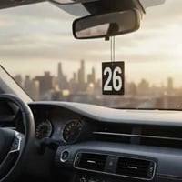 تعليقة موديل السيارة أكرليك أسود ملكي بأرقام بارزة...