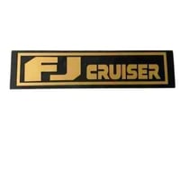 لوحة FJ كروزر ذهبي: بلاستيك مقوى وكتابة بالليزر ان...