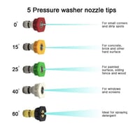 5 فوهات الرذاذ لمضخات الضغط العالي المركبة سهلة ال...