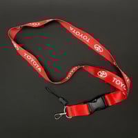 تعليقه تويوتا قماش باللون الاحمر