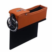 2 قطعة حامل اكواب و منظم مقعد السيارة من الجلد من...