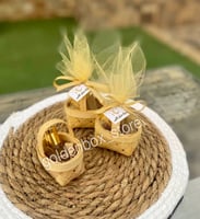 توزيعات سلة خوص ميني مع مسك وكسرة عود