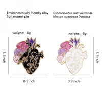 بروش شكل القلب لون أبيض