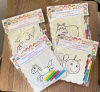 بوكس توزيعات قطع فوم مع تلوين