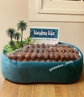 صينية تقديم مرتفعة فارغة بلون أخضر