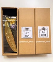 فاصل كتاب ذهبي شكل فراشة مع بوكس