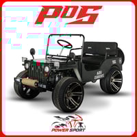 سيارة ميني جيب 4 عجلات 150CC - لون زيتي - Mini Jee...