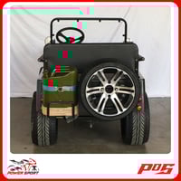 سيارة ميني جيب 4 عجلات 150CC - لون زيتي - Mini Jee...