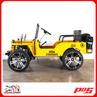 سيارة ميني جيب 4 عجلات 150CC - لون اصفر - Mini Jee...