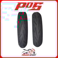 طقم كفرات CST خلفي مقاس 140/70 R17 + امامي مقاس 12...