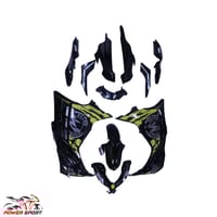 طقم فيبر اصفر ريس 250cc