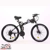 سيكل هوائي قابل للطي هجين لون وردي بأسود