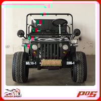 سيارة ميني جيب 4 عجلات 150CC - لون زيتي - Mini Jee...