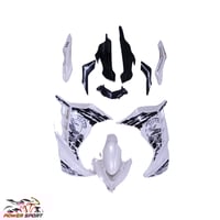 طقم فيبر ابيض ريس 250cc