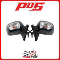 طقم مرايا قولد اسود + فلشر موديل 2001 - 2017