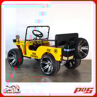 سيارة ميني جيب 4 عجلات 150CC - لون اصفر - Mini Jee...