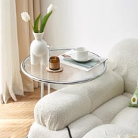 طاولة خدمه - سطح زجاجي