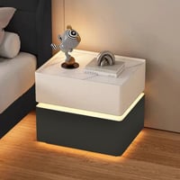 طاولة سرير جانبية , بإضاءة 50 سم