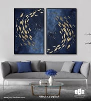 لوحات ثنائيه - أجنحة ذهبية