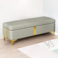 مقعد تخزين - رمادي