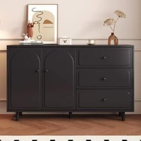 بوفية جانبي اسود - 120 سم