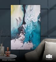 لوحه كبيره - الموج الأزرق