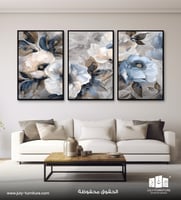 لوحات ثلاث قطع - تناغم الزهور
