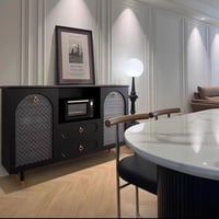 بوفية جانبي - اسود 135 سم