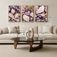 باقة غرفة المعيشة، أناقة مزهرة، 3 قطع