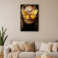 لوحة جدار LED - خلف الفراشة