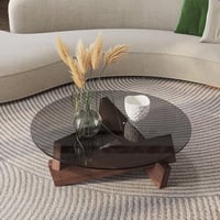 طاولات دائرية , فاخرة بني