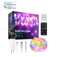 شريط إضاءة LED مع 66 لمبة, داخلي/خارجي