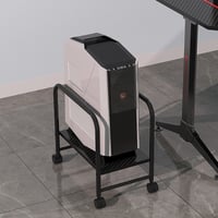 حامل بي سي متنقل مع 4 عجلات