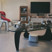 طاولة قهوة ، نيو كلاسيك, اسود زجاج اسود