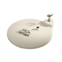 طاولة قهوة متداخلة ، ابيض